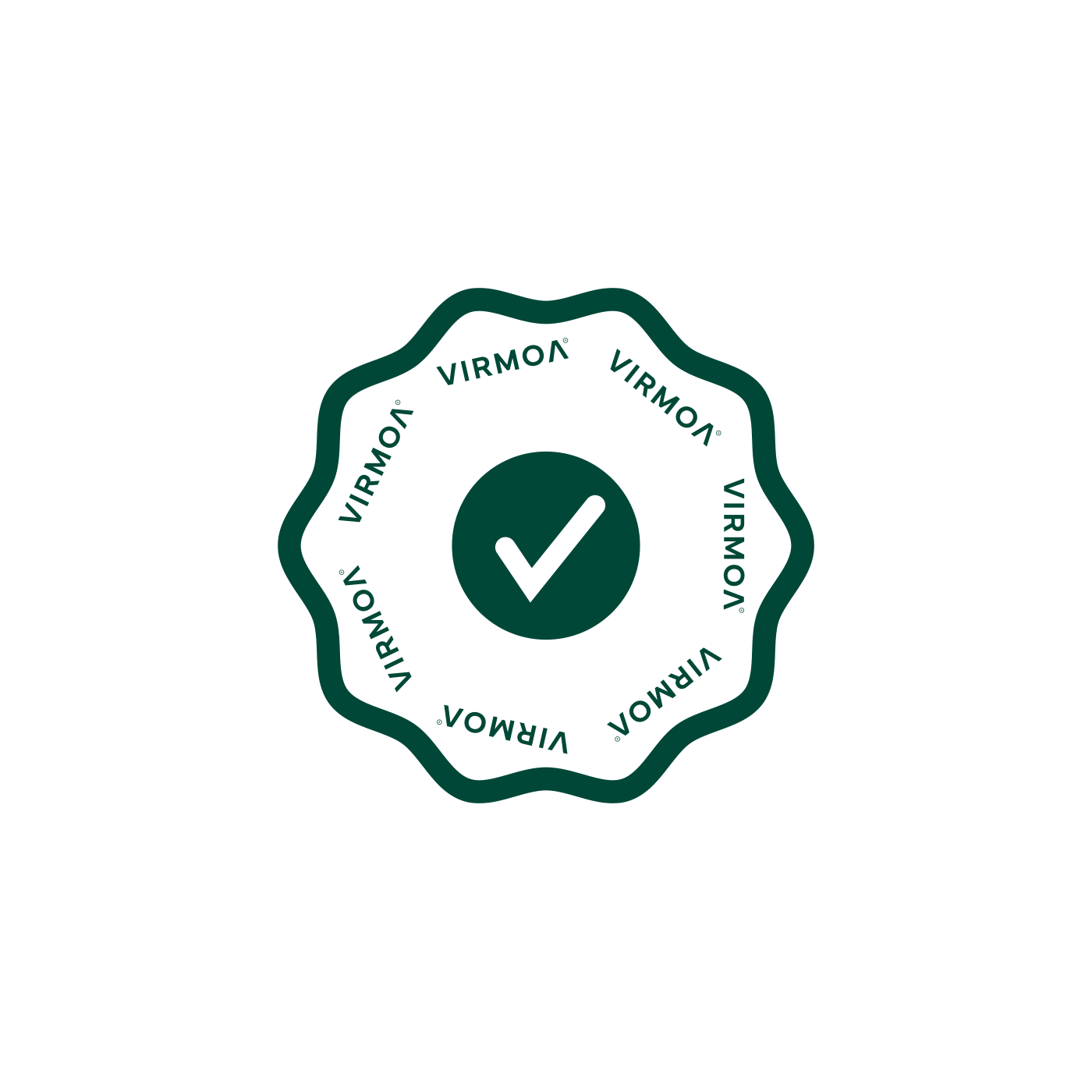 Virmoa graphic for e-commerce and web management services.
